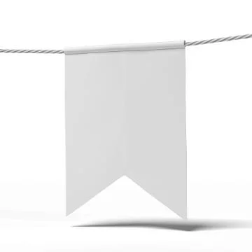 White Pennants 库存插图