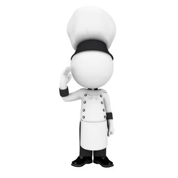 White people as chef Stock Illustration