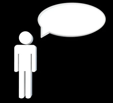 White people message Stock Illustration