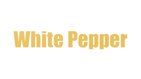 White Pepper Animated Tagcloud Isolated On White Stock-Footage 107218272