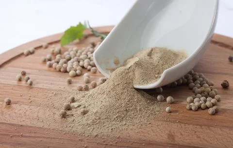 White pepper Foto stock