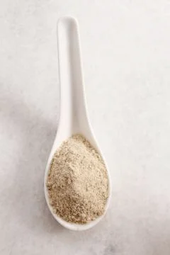 White pepper powder Stock Photos