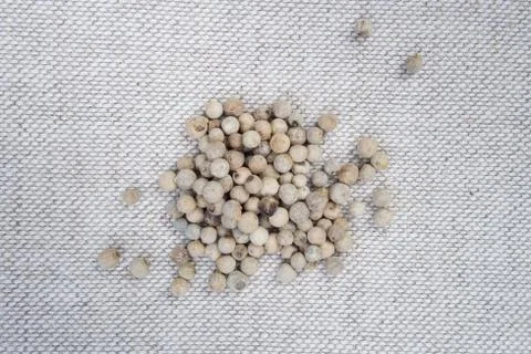 White pepper spices Stock Photos