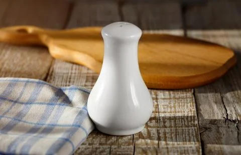 White pepper on the table Stock Photos