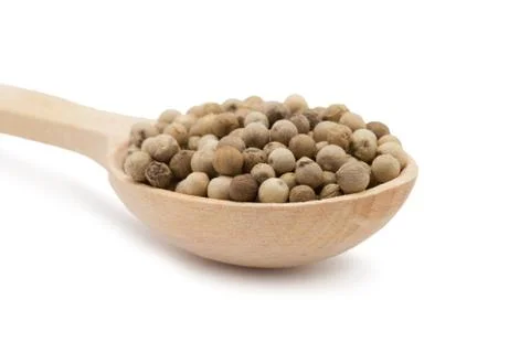 White peppercorns Foto stock