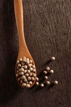 White  peppercorns Stock Photos