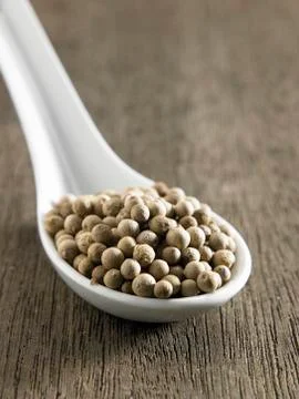 White  peppercorns Stock Photos