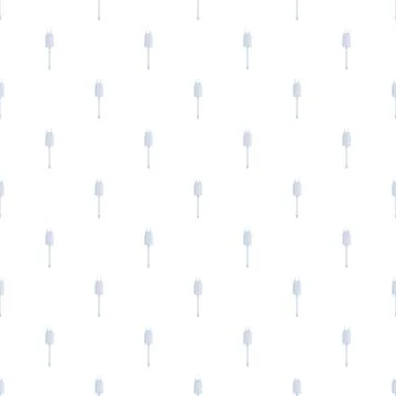 White phone charger pattern repeating seamless background Illustrazione stock