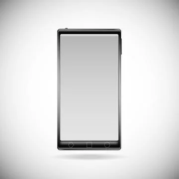 White phone isolated Stock Illustration