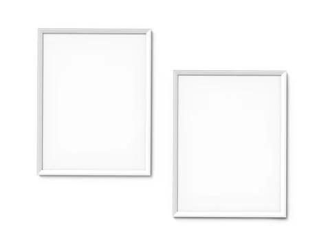 White photo frames Foto stock