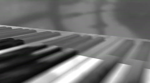 White Piano Stock Footage 827084