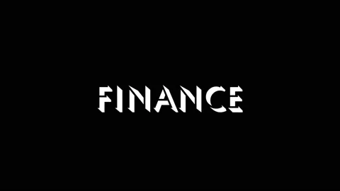 White picture of finance on a black back... | Stock Video | Pond5