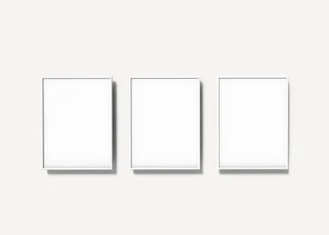 White picture frames Stock-Illustration