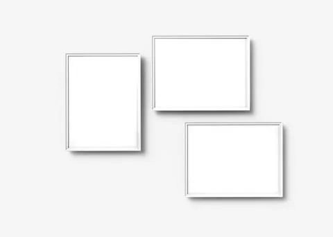 White picture frames イラスト素材