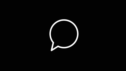 White picture of message on a black background. Stock Footage 188465577