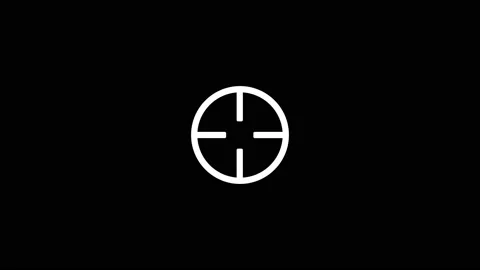 White picture of sight on a black background. Stock Footage 197555845