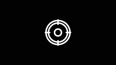 White picture of sight on a black background. Stock Footage 198683094