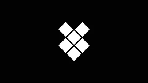 White picture of tile on a black background. Stock Footage 197061773