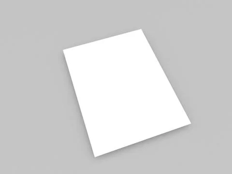 White piece of paper. Stock Illustration