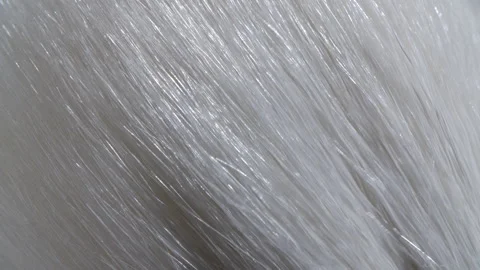 White pile of the make up brush close-up macro. 4K. Stock Footage 166550521