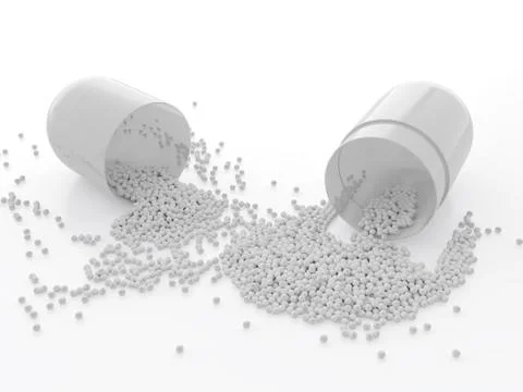 White pill Stock Illustration