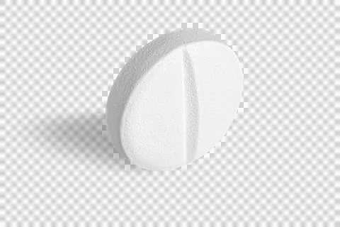 White pill isolated close up Stock Photos