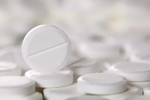 White pill Stock Photos