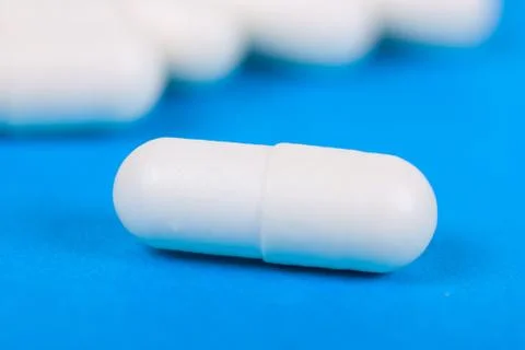 White pill Stock Photos