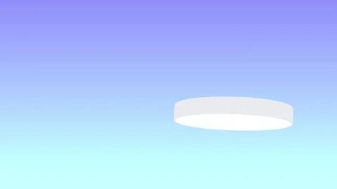 White Pill Rolling and Falling on Blue Gradient Background Video stock 331569716