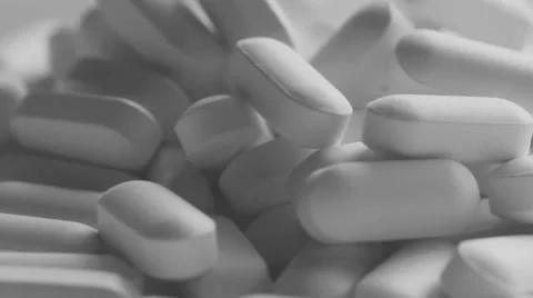 White Pill Tablets Vidéo 68800537
