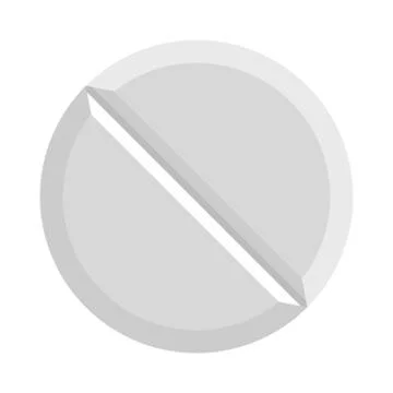 White pill. Vector Stock Illustration