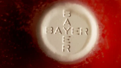 White Pill in water. Timelapse Stock Footage 35744511