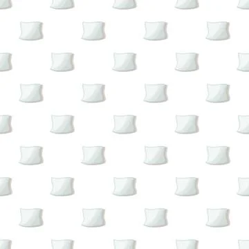White pillow pattern seamless Stock Illustration