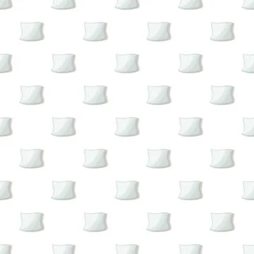 White pillow pattern seamless Illustrazione stock