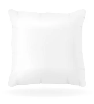 White pillow to sleep vector illustration Stock Illustration