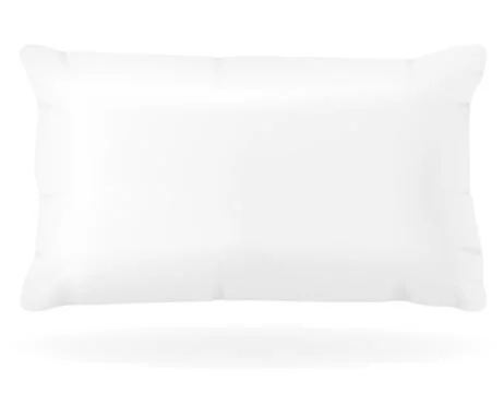 White pillow to sleep vector illustration Illustrazione stock