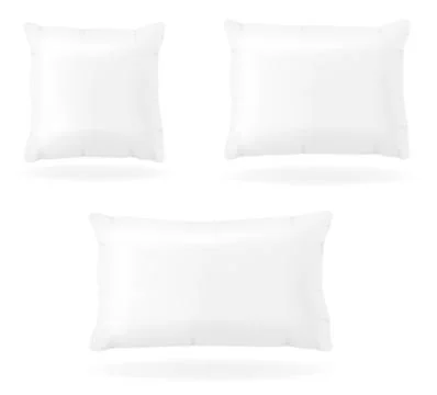 White pillow to sleep vector illustration Illustrazione stock