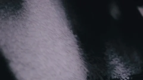 White pills mixing close up Stock Footage 76740768