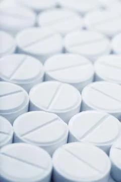 White pills Foto stock