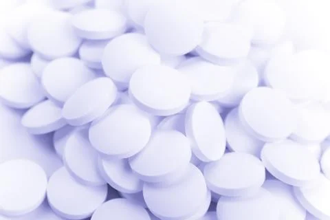 White pills Stock Photos