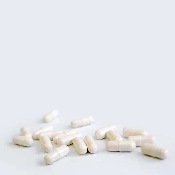White Pills Stock Photos