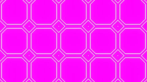 White on Pink Abstract Squares Patterns Background VJ Loop in 4K Stock Footage 300099899