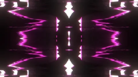White Pink Neon Wave Grid Stock-Footage 326717477