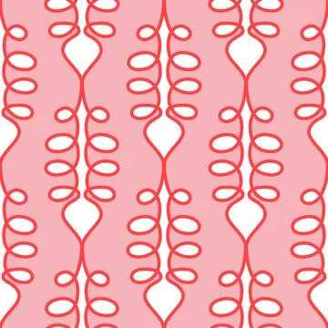 White pink red seamless pattern twig plant abstract background 스톡 일러스트