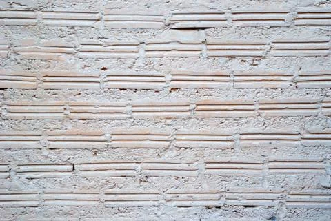 White-pink wall from bricks for background. Stock-Fotos