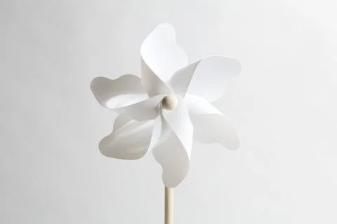 White pinwheel Stock Photos