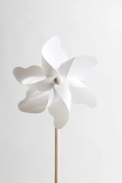 White pinwheel Stock Photos