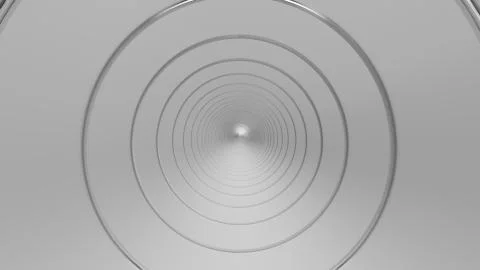 White pipe inside. 3d illustration Stock Illustration