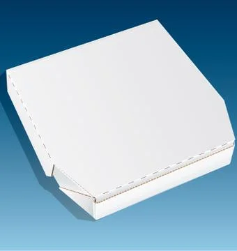 White pizza box 库存插图