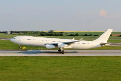 White plane 스톡 사진